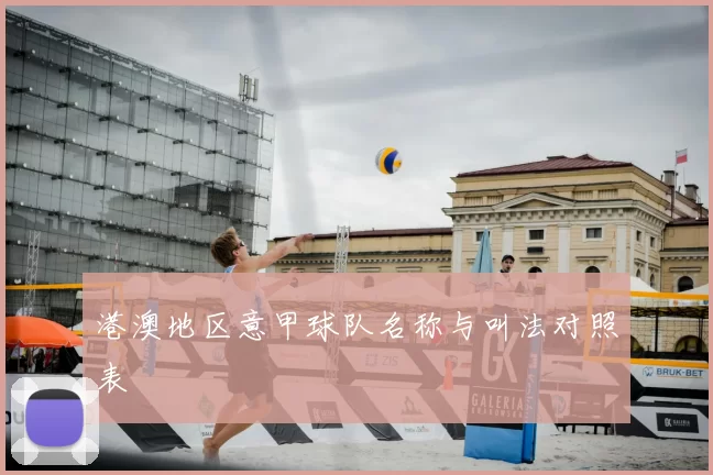 港澳地区意甲球队名称与叫法对照表